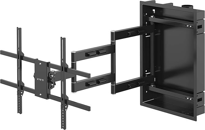 Recessed Articulating TV Wall Mount – Full Motion, Low-Profile Enclosure