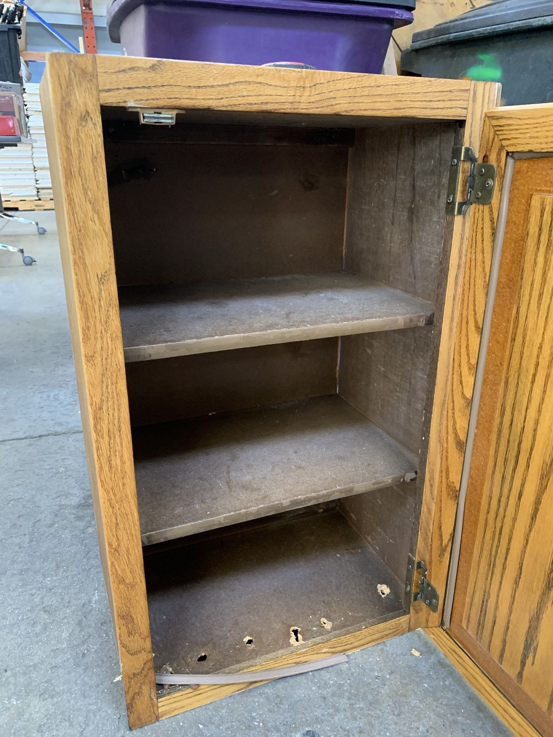 12&quot; Oak Base Cabinet – Single Door with Shelving 621.02