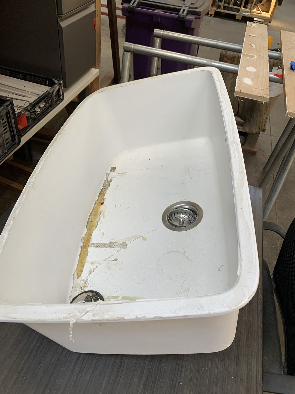 Blanco Valea Super Single Undermount Kitchen Sink – White Composite Granite 630.08