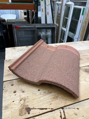 Monier Red Concrete Barrel Roof Tile (100sqft) – 16 1/2&quot; x 13&quot;, Reclaimed [712.03]