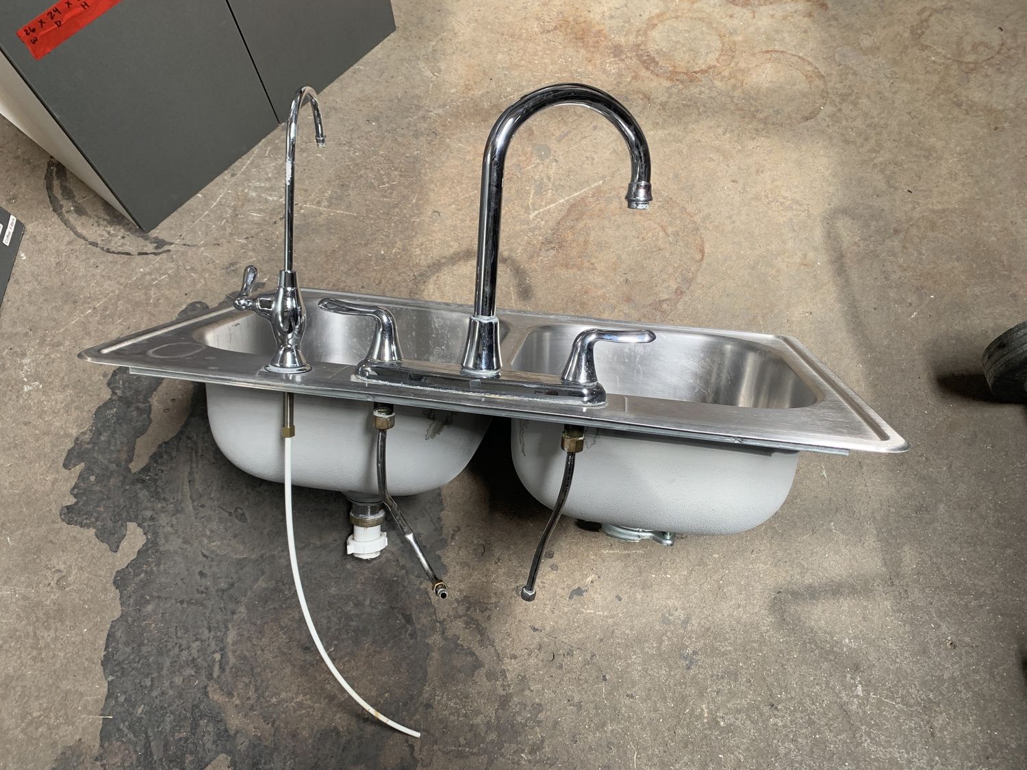 30&quot; Stainless Steel Drop-In Double Basin Kitchen Sink 714.15