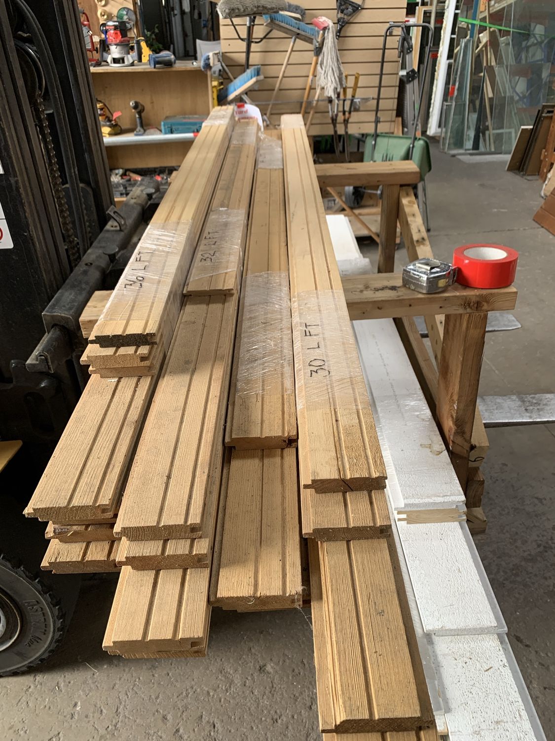 117 LF Raw 3&quot; T&amp;G Fir Flooring – ~30 sq ft Bundle 722.09