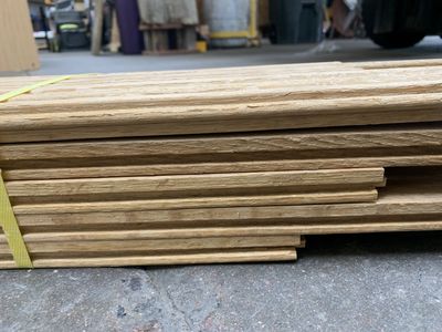 80&quot; Raw Oak T&amp;G Flooring – 2¼&quot; Wide, Unfinished (Bundle) 715.04