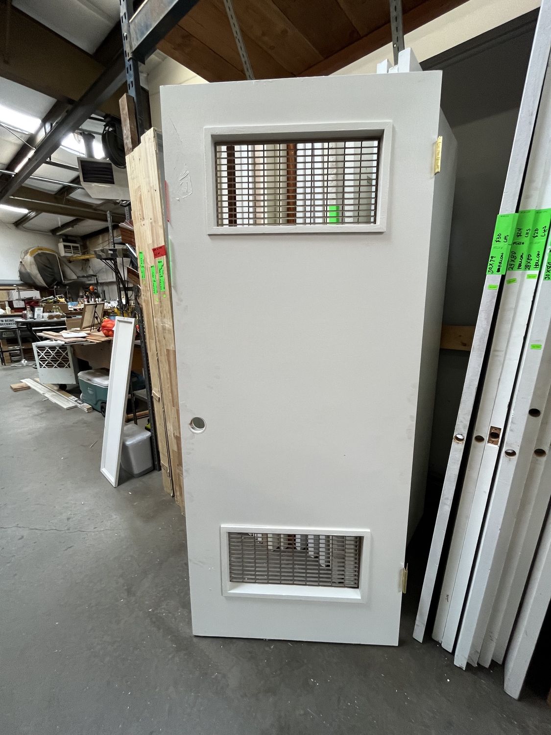 32x76 Hollow Core Interior Door with Dual Air Vents [809.04]