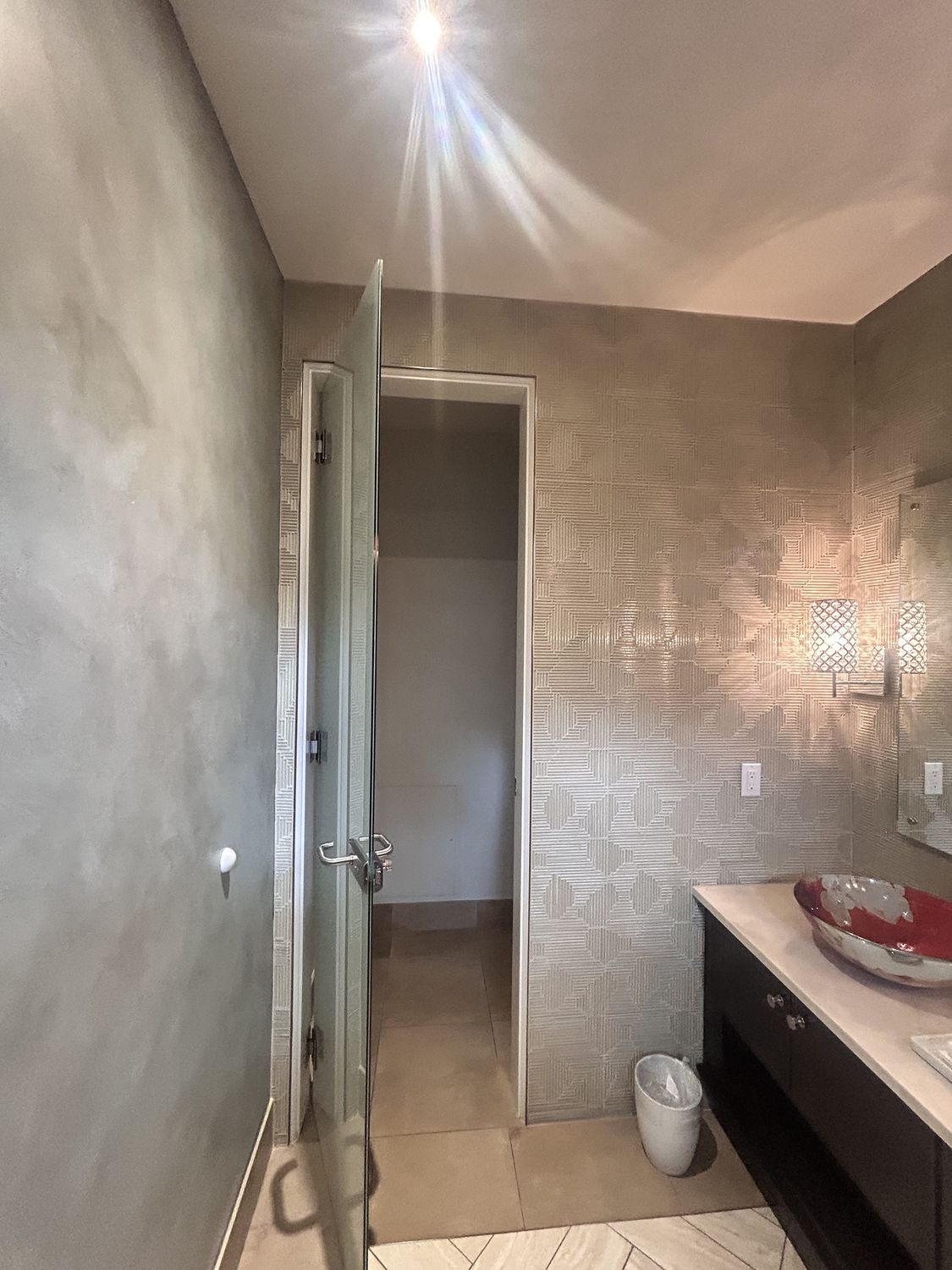 Frosted Glass Interior Door with Stainless Hardware [809.61]
