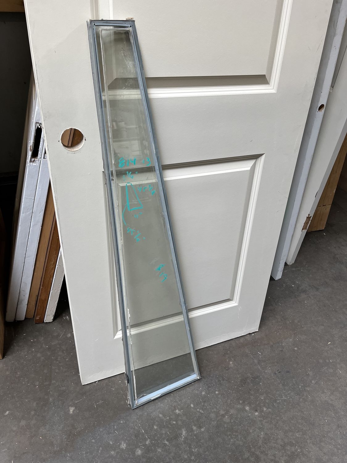 Tapered Insulated Glass Panel – 3 ¼ in to 4 ¾ in x 45 ½ in [814.13]
