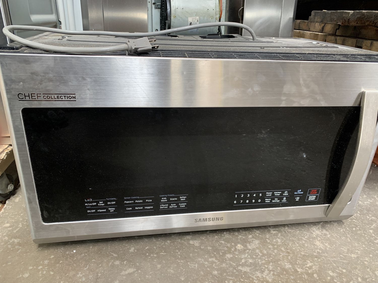 Samsung Chef Collection Over-the-Range Microwave – 2.1 cu. ft. [823.02]