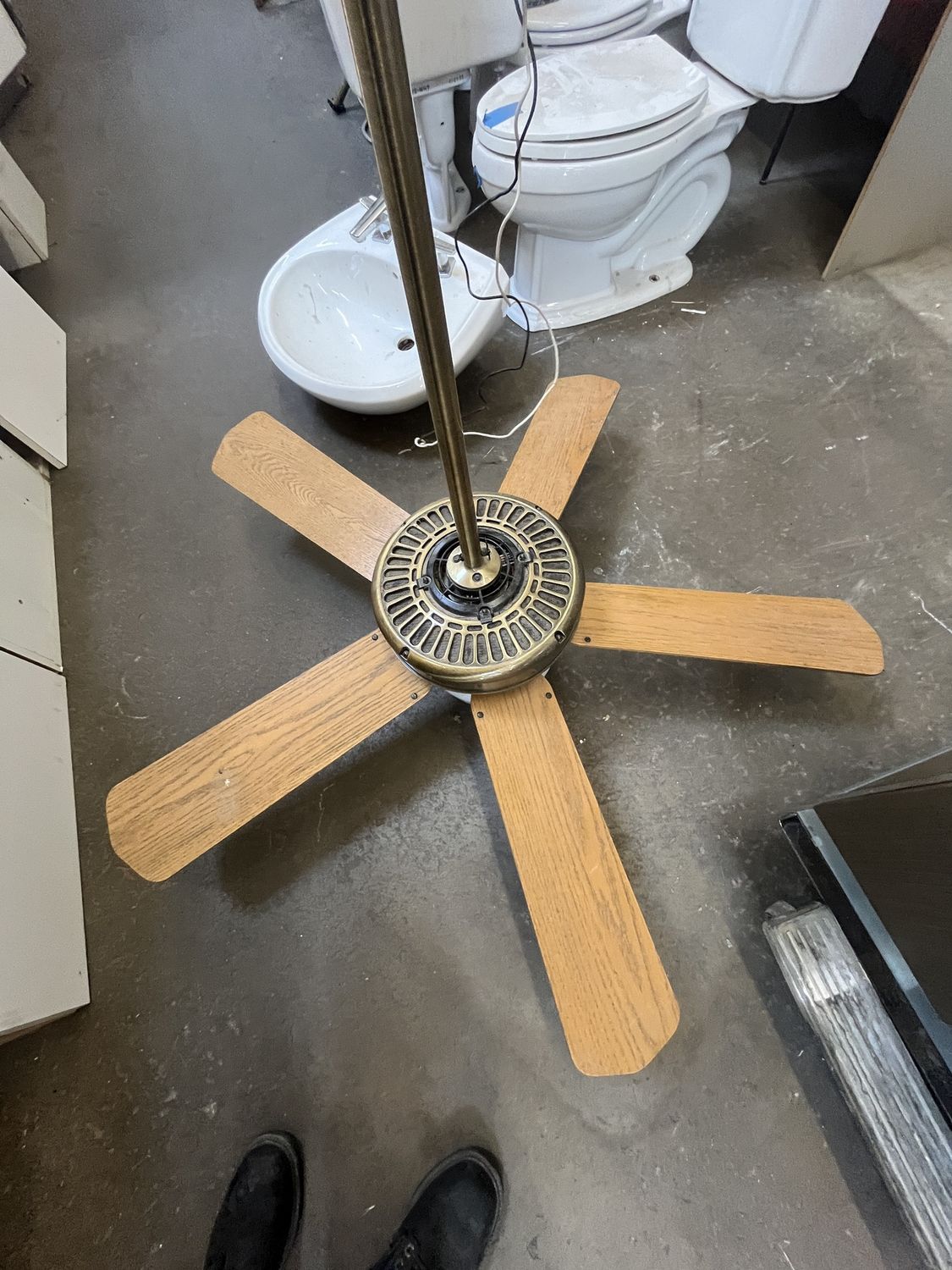 Casablanca Intelli-Touch Ceiling Fan – Vintage Brass Finish [823.12]