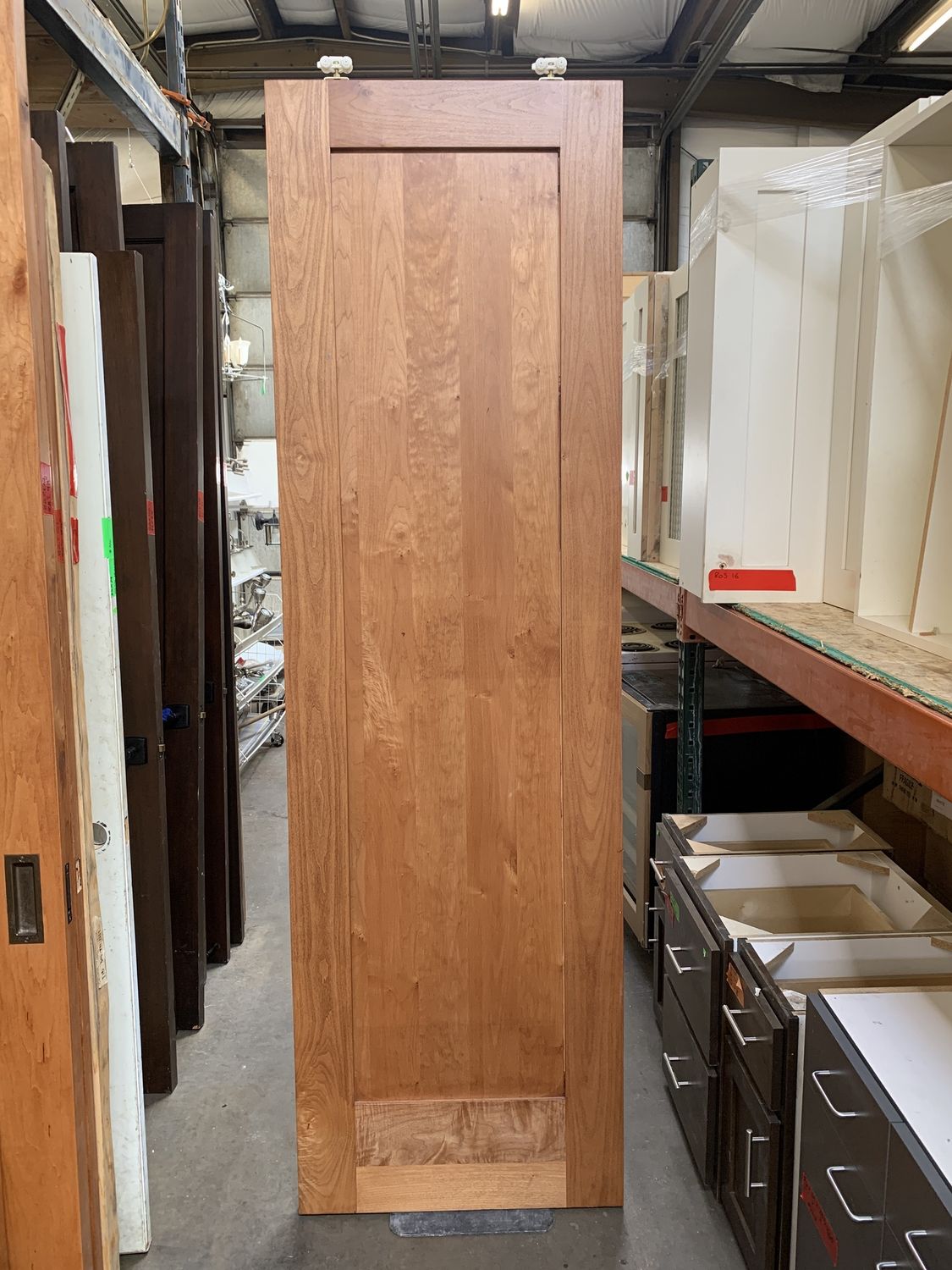 Solid Cherry Sliding Door – Modern 1-Panel Design [827.03]
