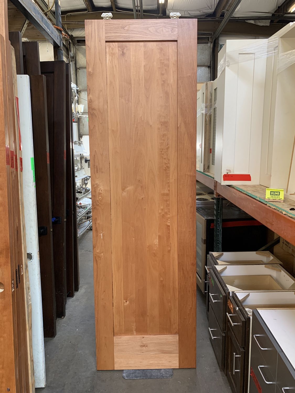 Solid Cherry Sliding Door – Modern 1-Panel Design [827.06]