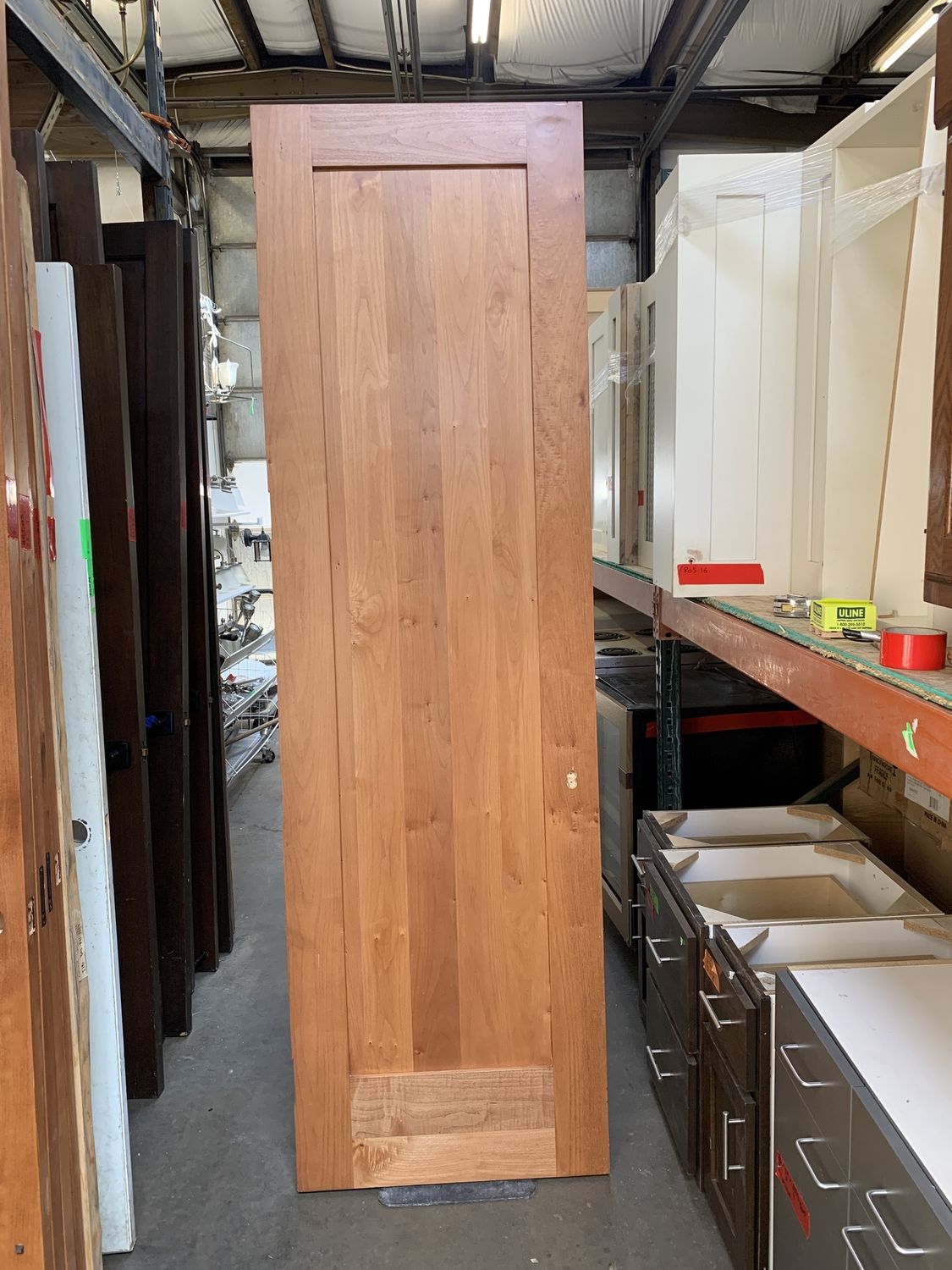 Solid Cherry Door – Modern 1-Panel Design [827.08]