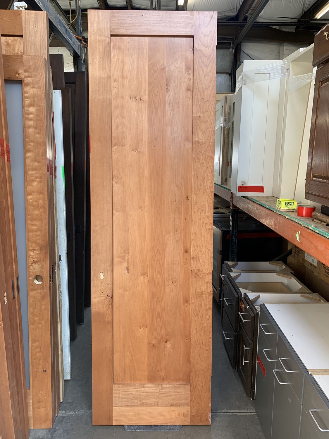 Solid Cherry Interior Door – Modern 1-Panel Design [827.09]