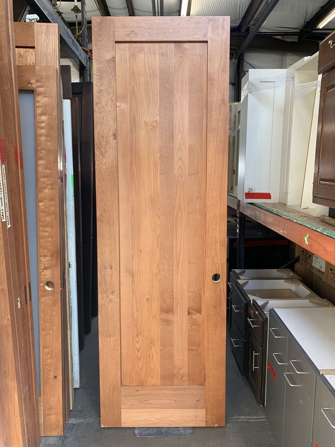 Solid Cherry Door – Modern 1-Panel Design [827.10]
