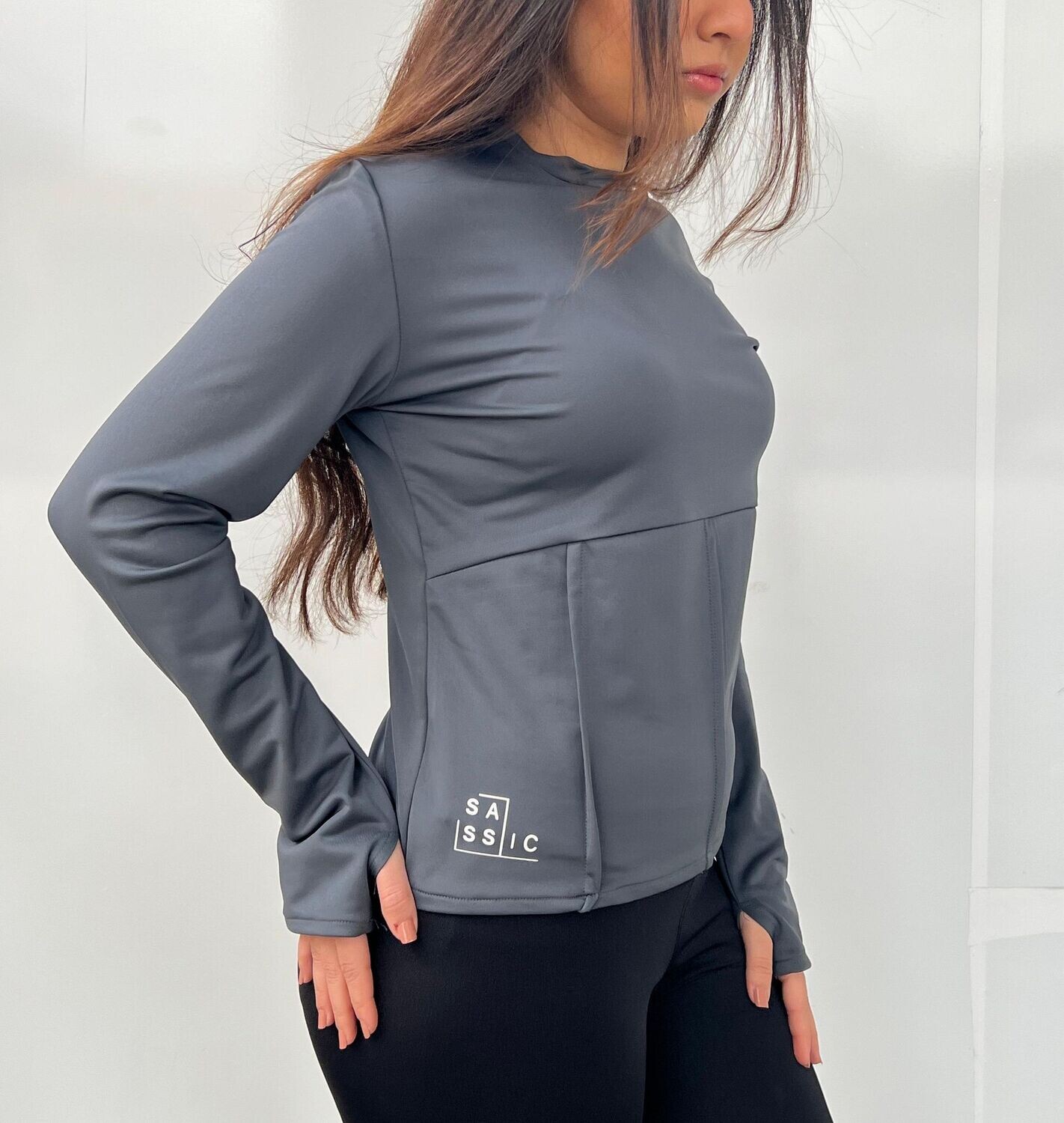 Grey Half Corset