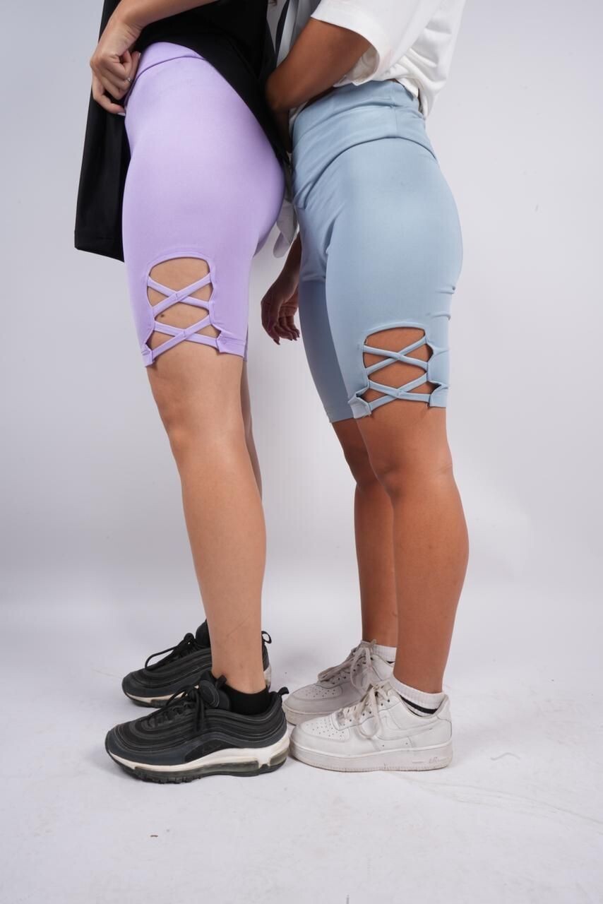 BabyBlue Crisscross shorts