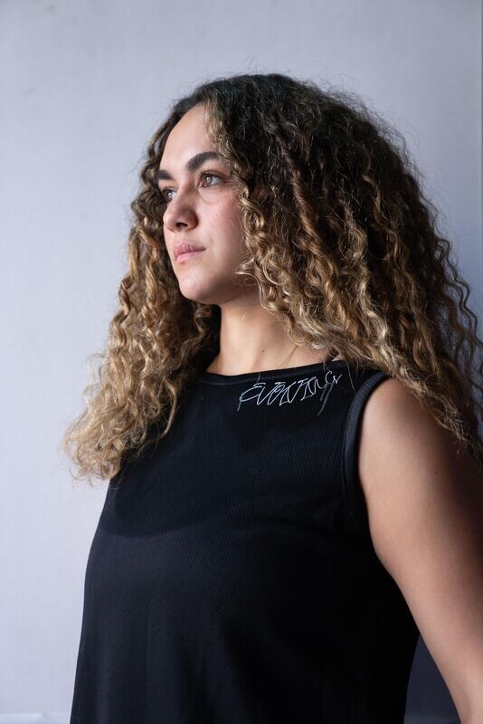 EVOLVING Black Tank top