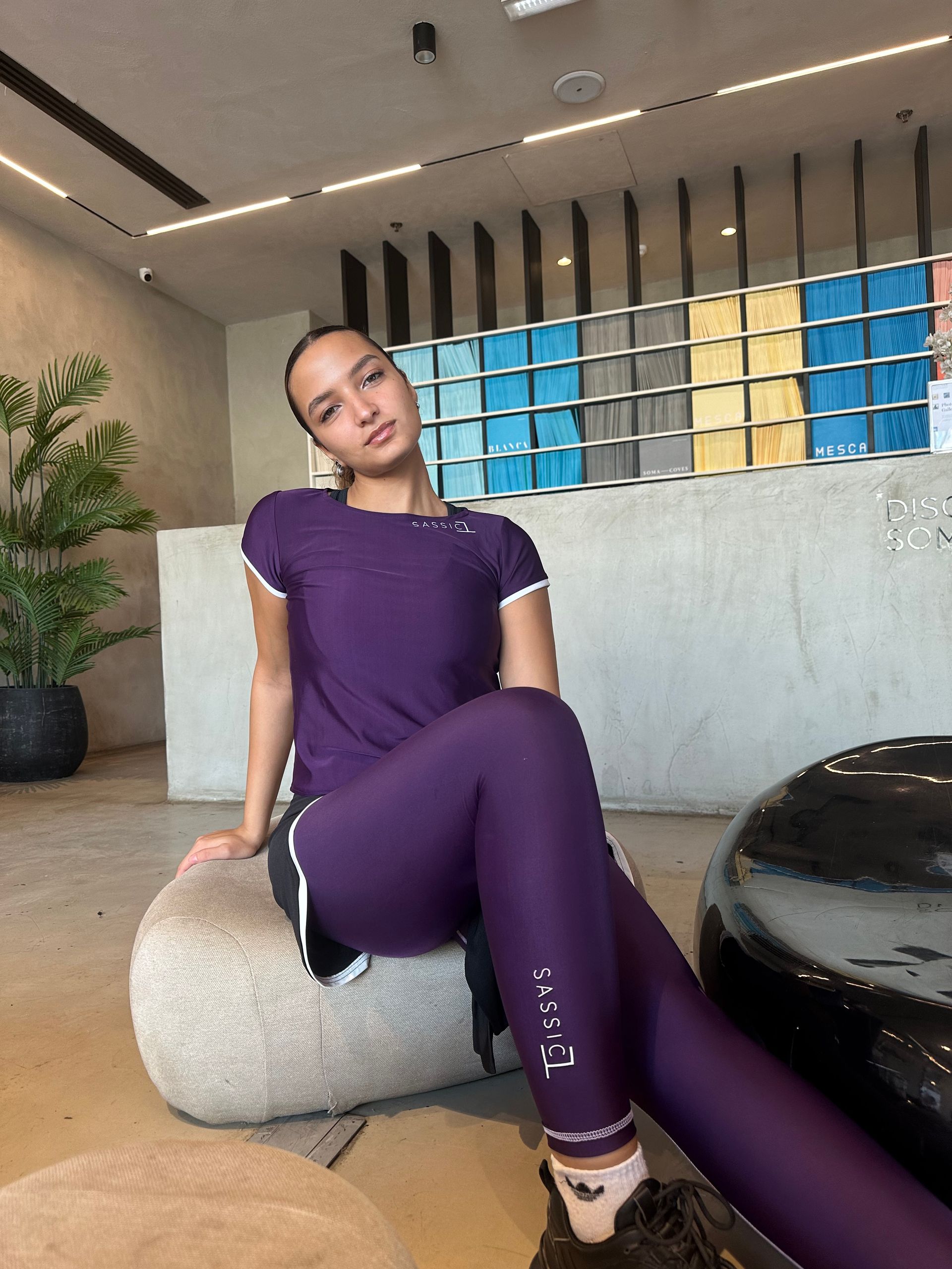 notsobasic grape violet tights