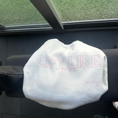 'lift like a gurl' crewneck White 'lift like a gurl' crewneck White