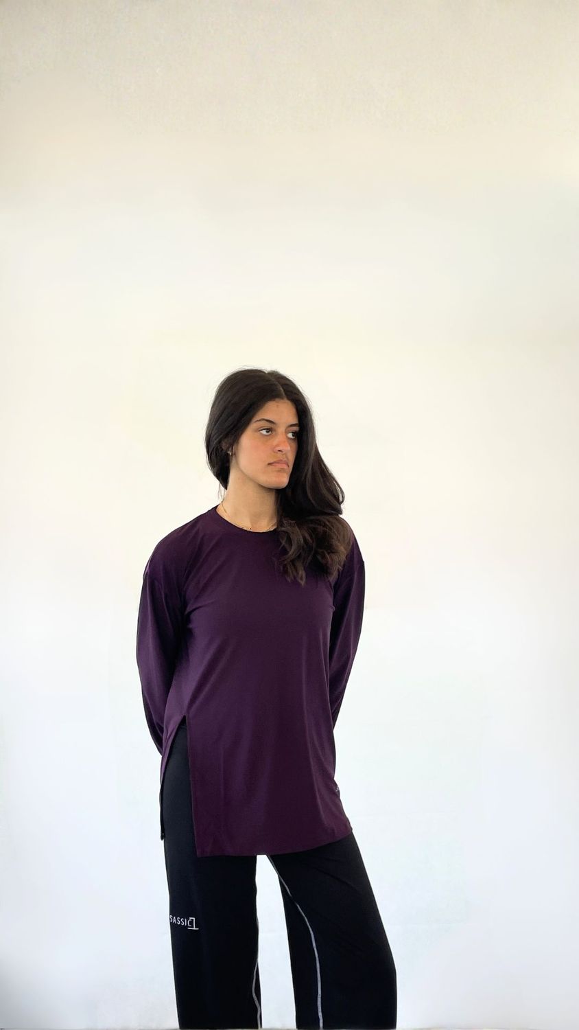Purple Longsleeved Oversized Shirt Purple Longsleeved Oversized Shirt