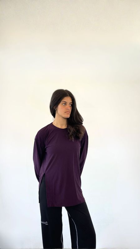 Purple Longsleeved Oversized Shirt