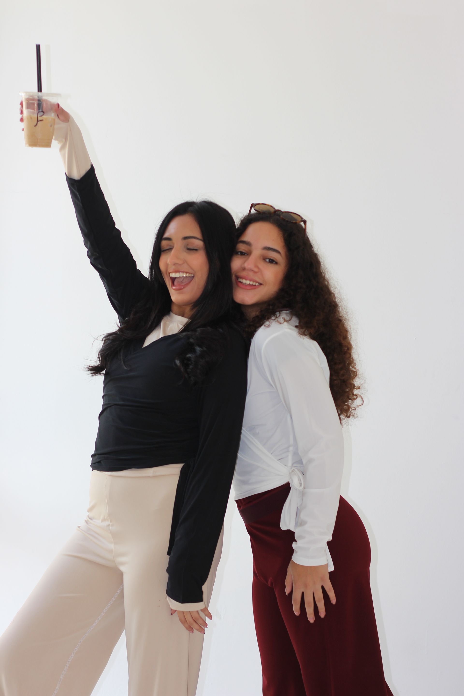 Black Ballet Wrap Top