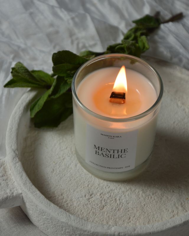 Bougie parfumée - Menthe Basilic