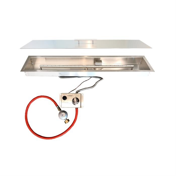Forno  Brann gasbrander inbouw set - rechthoek