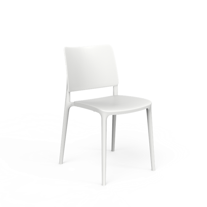 Sera stoel - mat wit