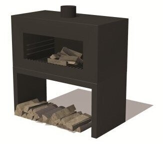 Forno / Burni Enok op onderstel - gecoat staal