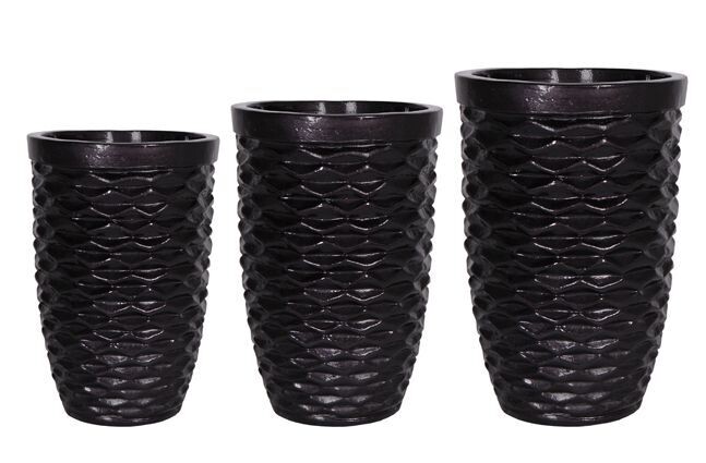 Honey zwart glans - set (3)