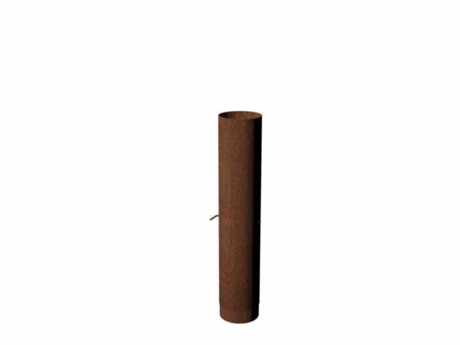 Forno / Burni rookgasafvoer met regelklep staal  100cm