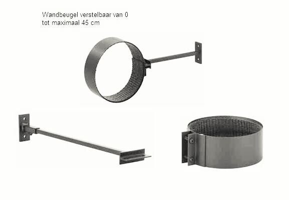 Muurbeugel XL gecoatstaal