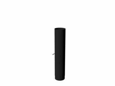 Forno / Burni rookgasafvoer XL met regelklep gecoat staal 100cm