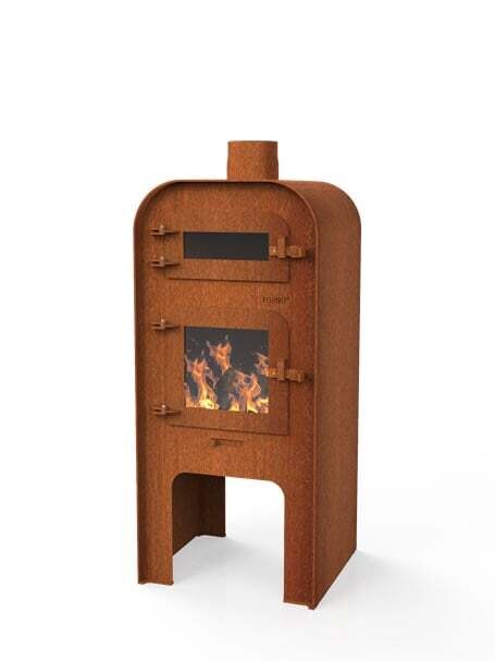 Forno Gap met pizza-oven - Cortenstaal