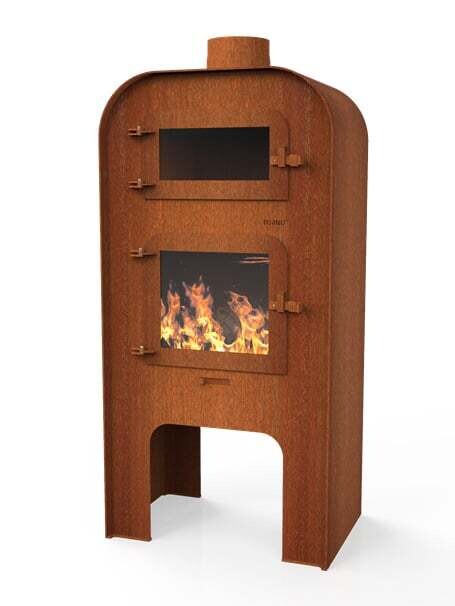 Forno Gap met pizza-oven XL - Cortenstaal