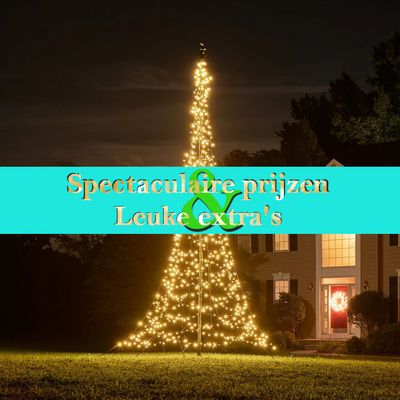 Fairybell Kerstboom 600cm - 900 leds + 6 meter mast Fairybell Kerstboom 600cm - 900 leds + 6 meter mast