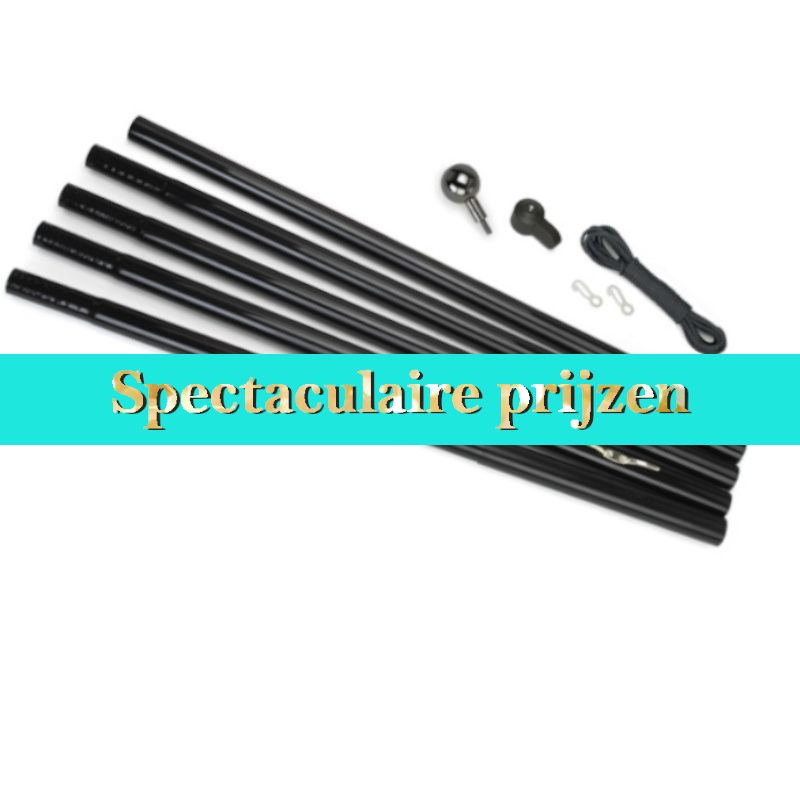 Fairybell vlaggenmast 800cm- zwart