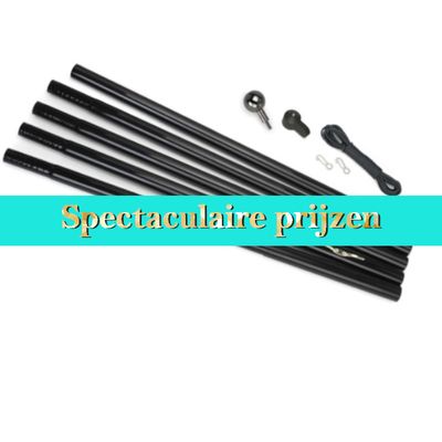 Fairybell vlaggenmast 800cm- zwart