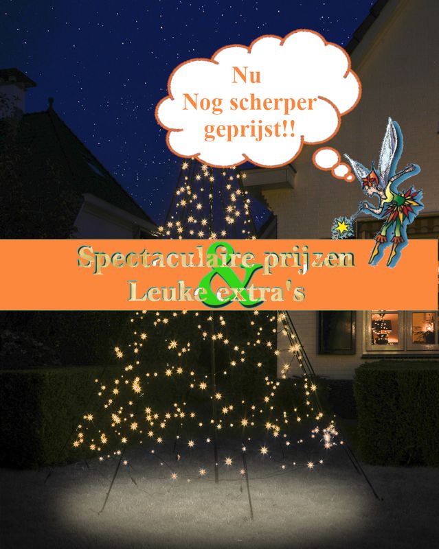 Fairybell Kerstboom 300cm - 480 leds (twinkel)