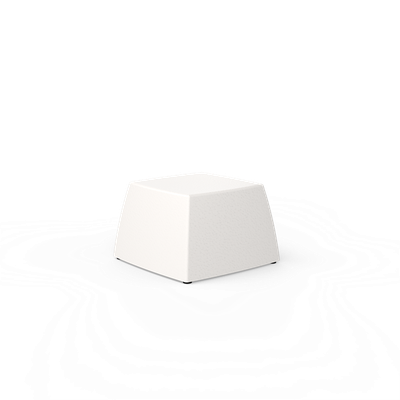 Lounge pouf O2s mat wit