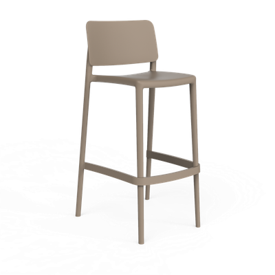 Sera hoge stoel - taupe