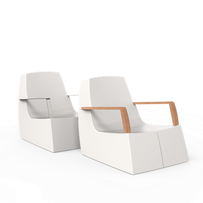 Loungestoel O2s  mat wit