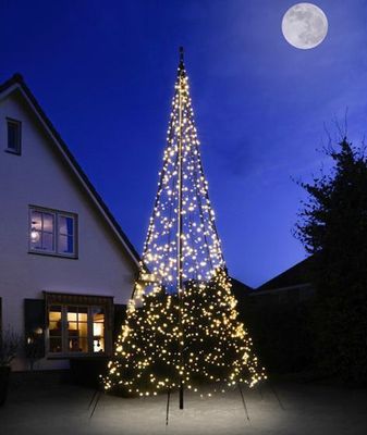 Fairybell Kerstboom 600cm -1200 leds (twinkel) &amp; 6 meter mast