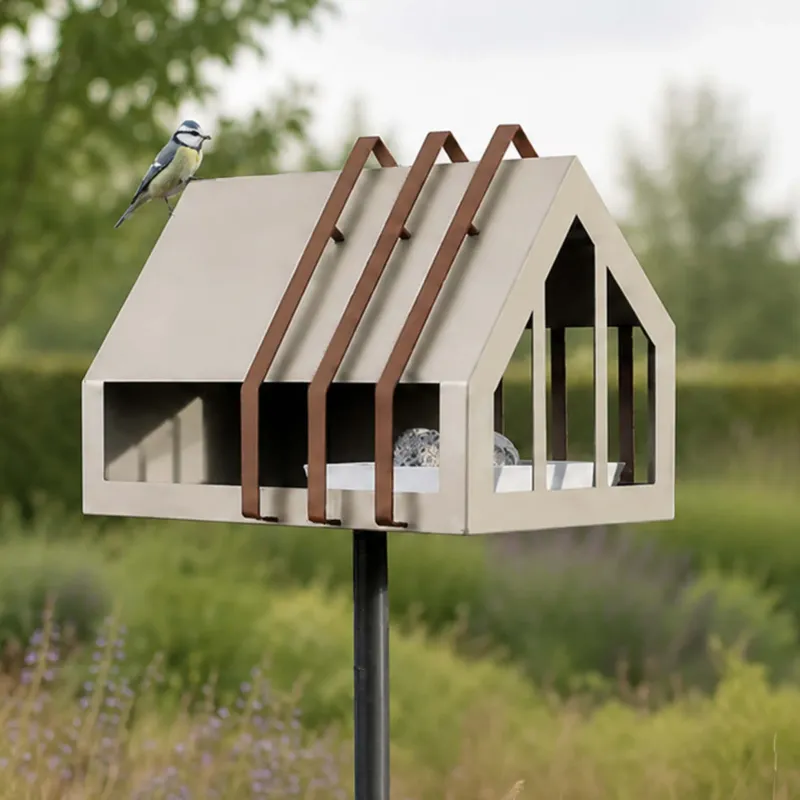 Heeej 'Framed feeder' - vogelvoederhuisje - Pearl beige