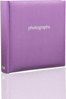 ARPAN Kieszonka do wkładania notatek Album na 200 zdjęć 10 x 15 cm, fioletowy, 23 x 23 cm