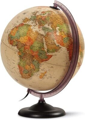 WONDAY Jasny globus ziemski 30 cm &quot;First&quot; Antyczny
