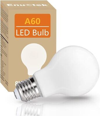 ENUOTEK Żarówka LED typu Globe A60 o świetlnym strumieniu 8 W, o dużej jasności 1100 lumenów, zimnobiała 5000 K, średnica 60 mm, zastępuje żarówkę żarową 80 W, 1 szt.