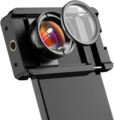 APEXEL Obiektyw makro do iPhone'a 14 Pro, do telefonu komórkowego, 100 mm, filtr CPL, mocowanie obiektywu do iPhone'a i modeli Samsung Galaxy, Oneplus