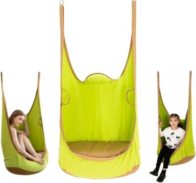 Hamak krzesło Swing dla dzieci, do użytku wewnątrz i na zewnątrz, wiszące siedzisko z każdym sprzętem