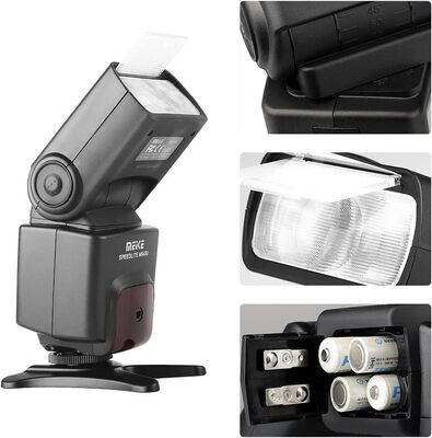 Meike MK430 E-TTL wyświetlacz LCD Speedlite uchwyt na buty lampa błyskowa do Canon EOS 70D 77D 80D Rebel T7i T6s T6 T5i T5 T4i T3i SL2 i innych cyfrowych aparatów DSLR Eos ze standardowym stojakiem na